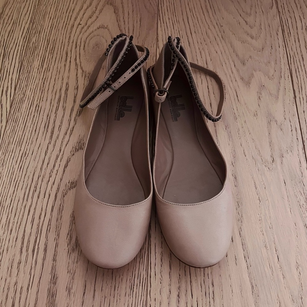 Belle by Sigerson Morrison Alberta Tan Women's Ballet Flats - Picture 1 of 7